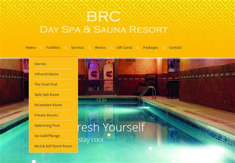 From the guests' point of view, the atmosphere is enjoyable. . Brc spa menu